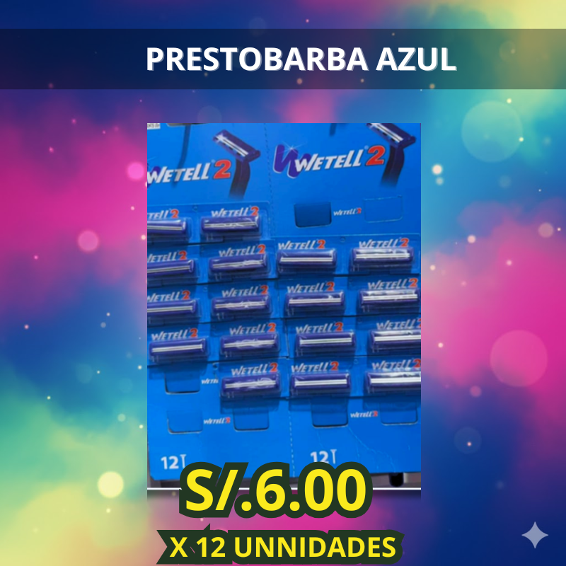 PRESTOBARBA AZUL