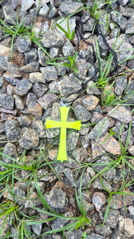 Christian Cross Acrylic Car Mirror Hanger