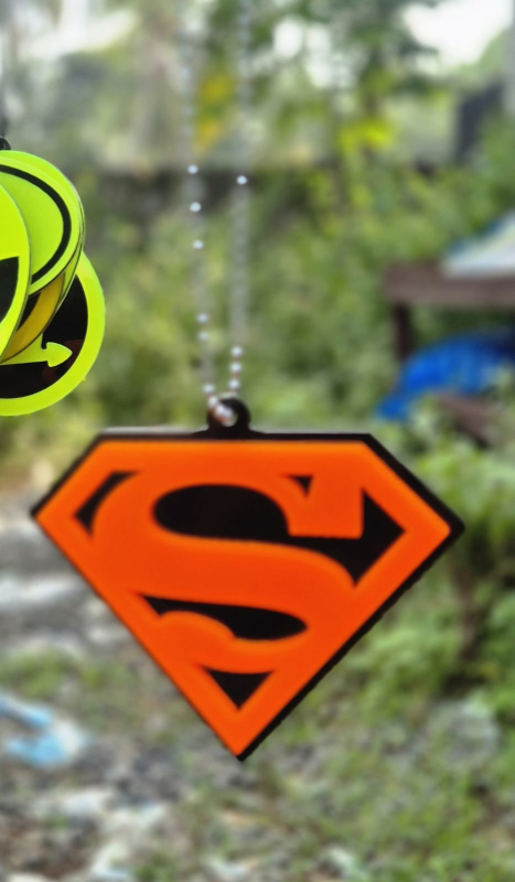 Super Man Acrylic Car Mirror Hanger