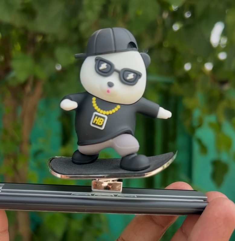 Skating Panda Black