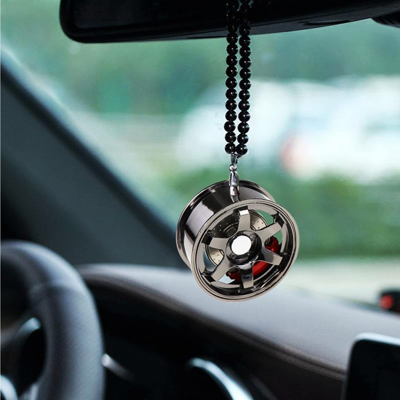 Racing Wheel Mirror Hanging
