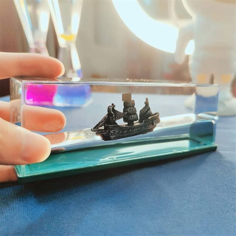 Floating Ship Glass Aquarium