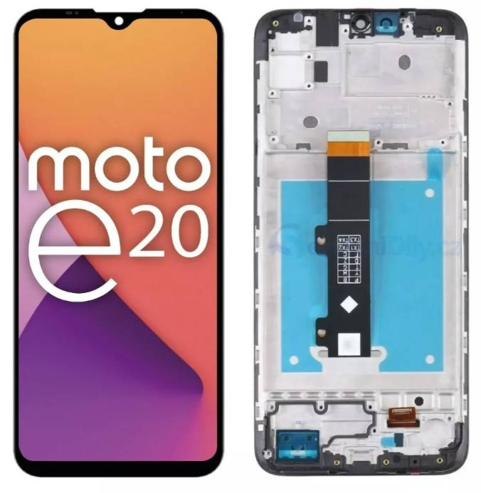 Modulo Motorola - Moto E20 Original - Con marco - (Cod. 1820)