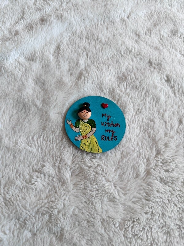 My Kitchen My Rules 3D Fridge Magnet