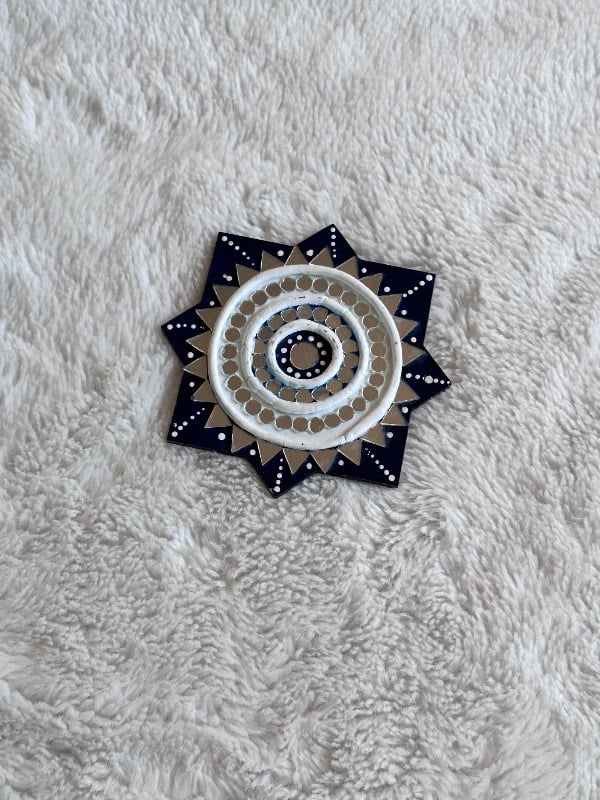 Indian Decor Mirror Mandala Fridge Magnet 5