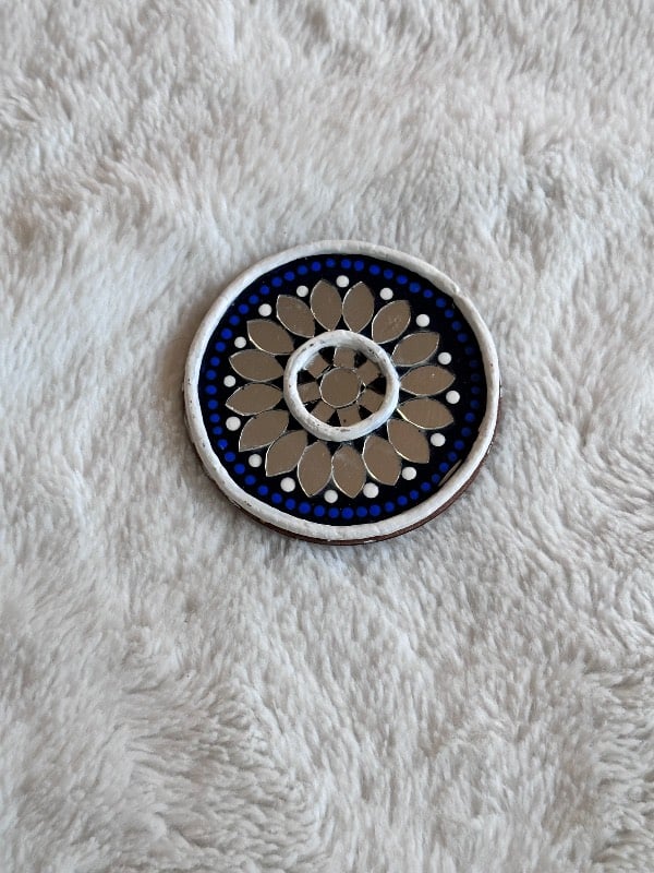Indian Decor Mirror Mandala Fridge Magnet 2