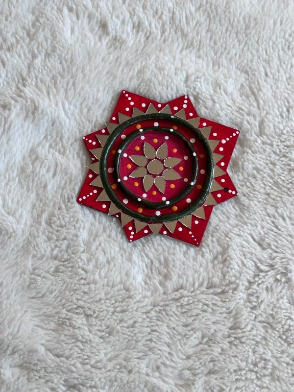 Indian Decor Mirror Mandala Fridge Magnet 4