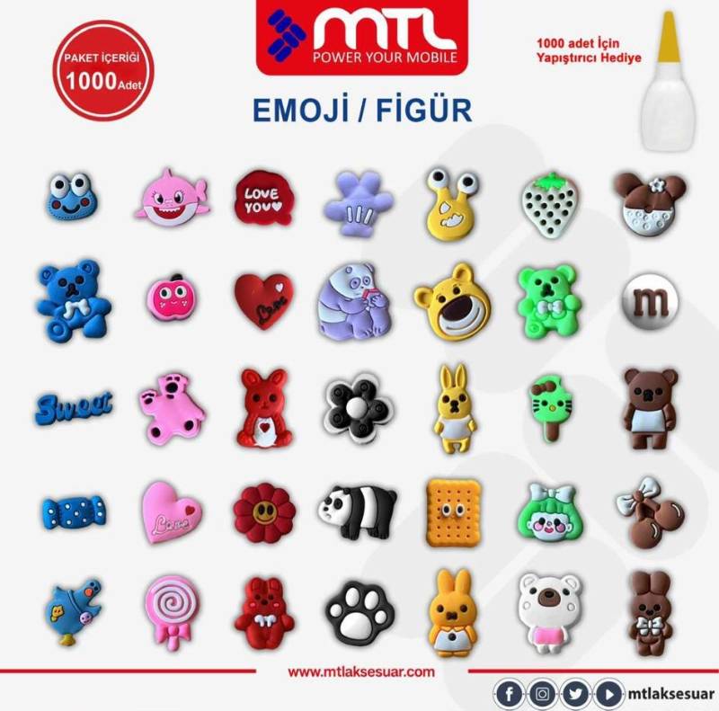 MTL Kılıf Arkası Emoji Yapıştırma