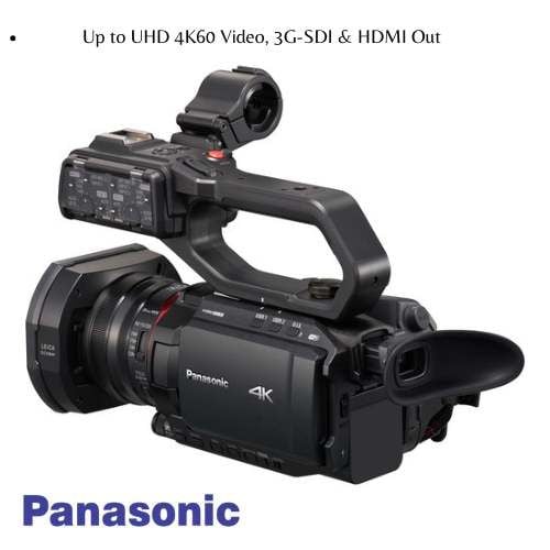 Panasonic HC-X2000 UHD 4K 3G-SDI/HDMI Pro Camcorder with 24x Zoom W/Soft Case + Sandisk Extreme Pro 64GB Card + Clean and Care Set +Microphone, buildin video light - Starter Bundle