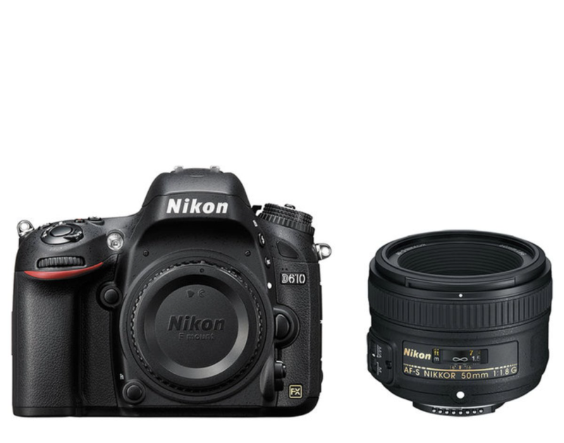 Nikon D610 DSLR Camera with 50mm