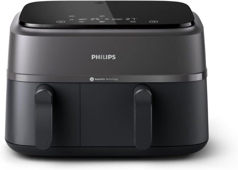 Air Fryers
PHILIPS AIRFYER, NA350/00, 3000 series Dual Basket Airfryer 9L - 2750 W
PHILIPS AIRFYER, NA350/00, 3000 series Dual Basket Airfryer 9L - 2750 W
