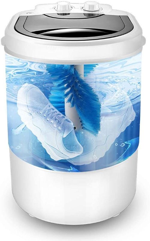 portable mini washing machine both clothes and shoes.