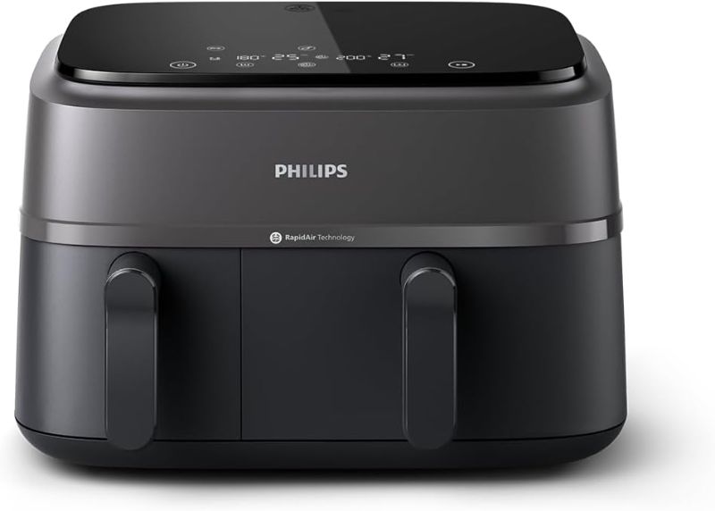 Air Fryers
PHILIPS AIRFYER, NA350/00, 3000 series Dual Basket Airfryer 9L - 2750 W
PHILIPS AIRFYER, NA350/00, 3000 series Dual Basket Airfryer 9L - 2750 W