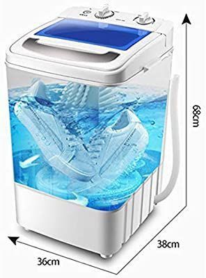 portable mini washing machine both clothes and shoes.