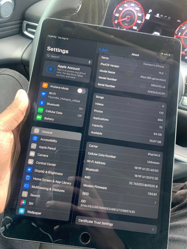 IPAD 9 GEN