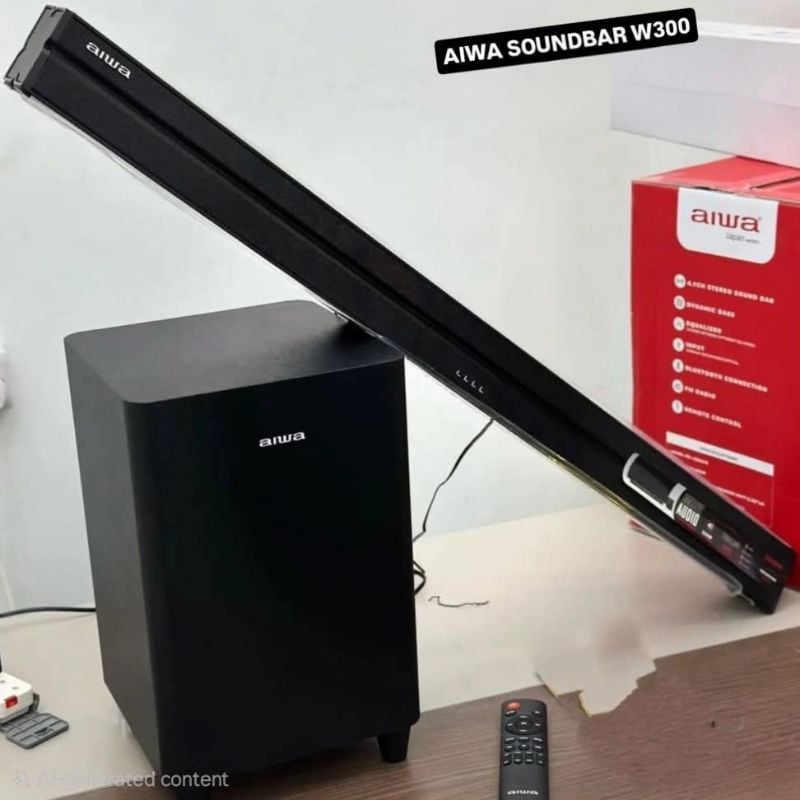 Aiwa Sound Pro Wireless Sound Bar System (Model SB6505)