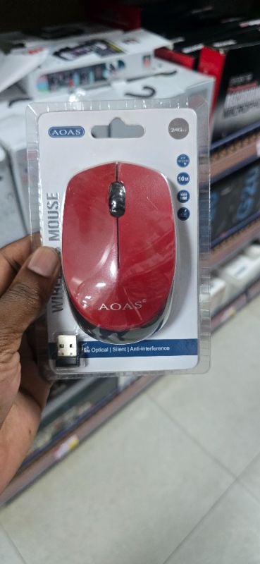 AOAS 1600 DPI Wireless Optical Mouse