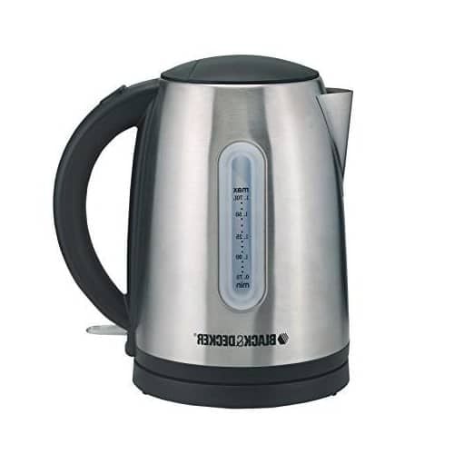 Black & Decker Electric Kettle,(black/siver)1.7 L container