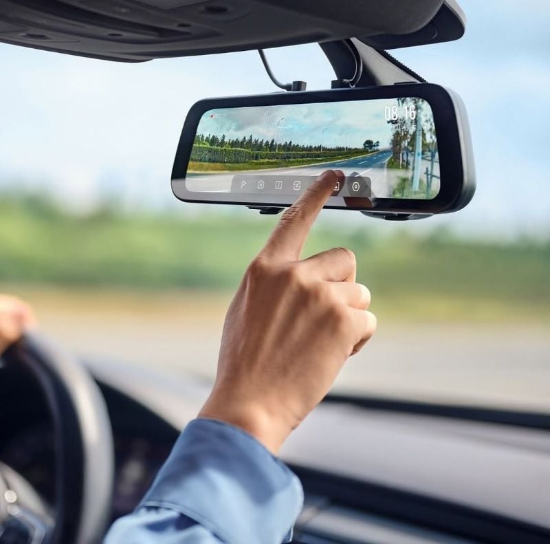 10" touch screen starlight night vision dash cam