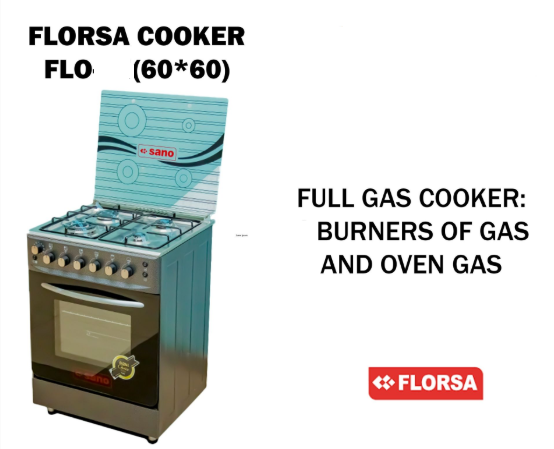 60×60 Florisa Full Gas Cooker
