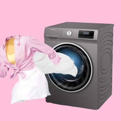 Hisense 8Kg Washing Machine Front Load | 1400 RPM, Large LED Display Model: WFQP8014EVMT