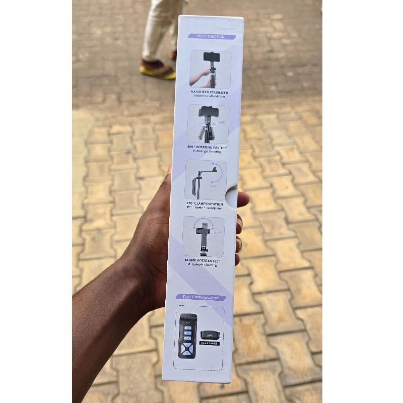 P19TK 360° Rotating Pan-Tilt Selfie Stick Tripod.