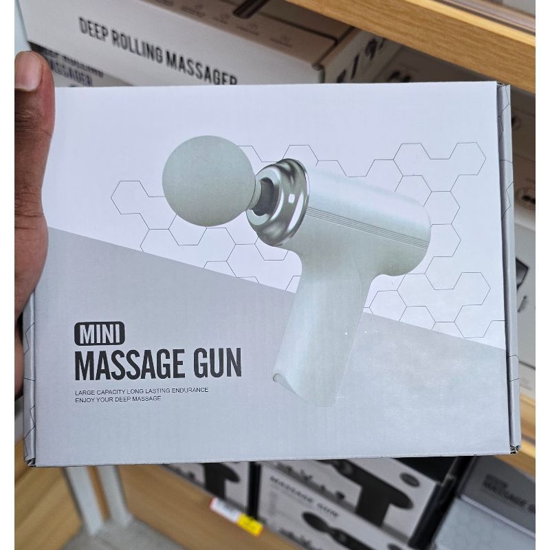a portable mini massage gun (Model MG-203
