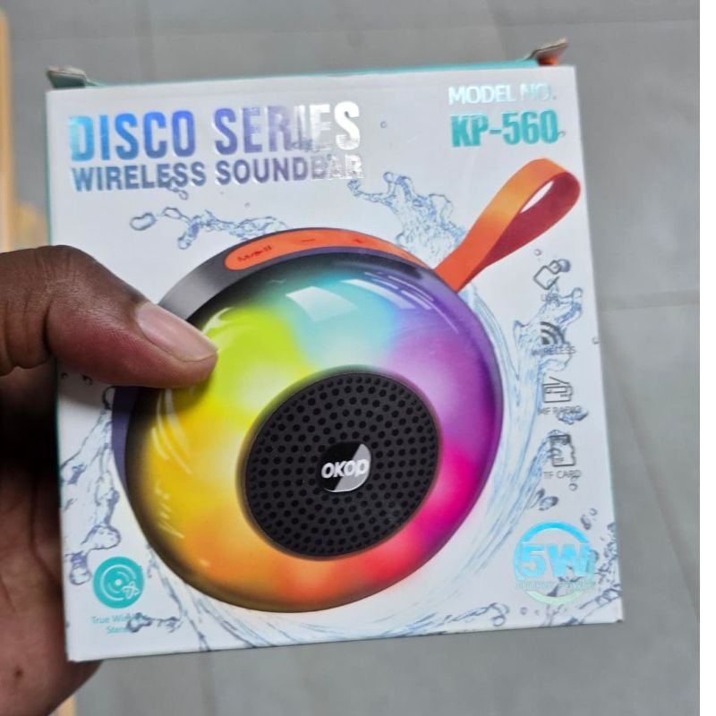 OKOP KP-560 "Disco Series" Wireless Soundbar/Portable Speaker.