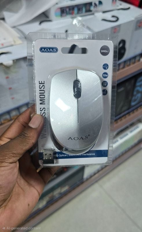 AOAS 1600 DPI Wireless Optical Mouse