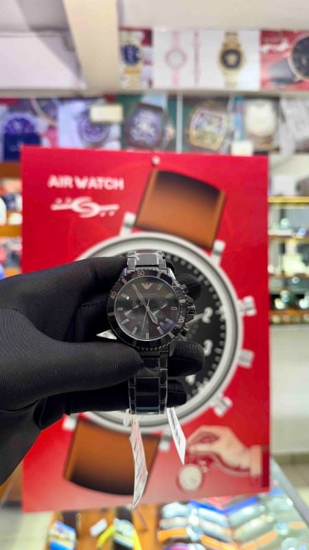 Emporio Armani Chronograph Analog Watch For Men Diver AR11363 - ✓ With Black Dial -