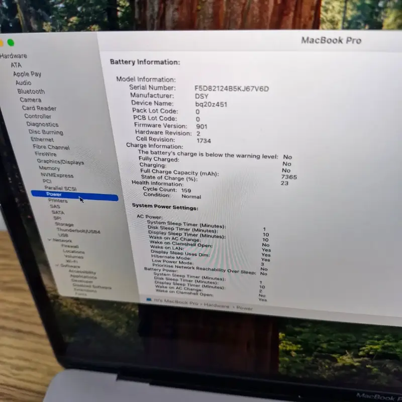 Macbook pro 2018 c