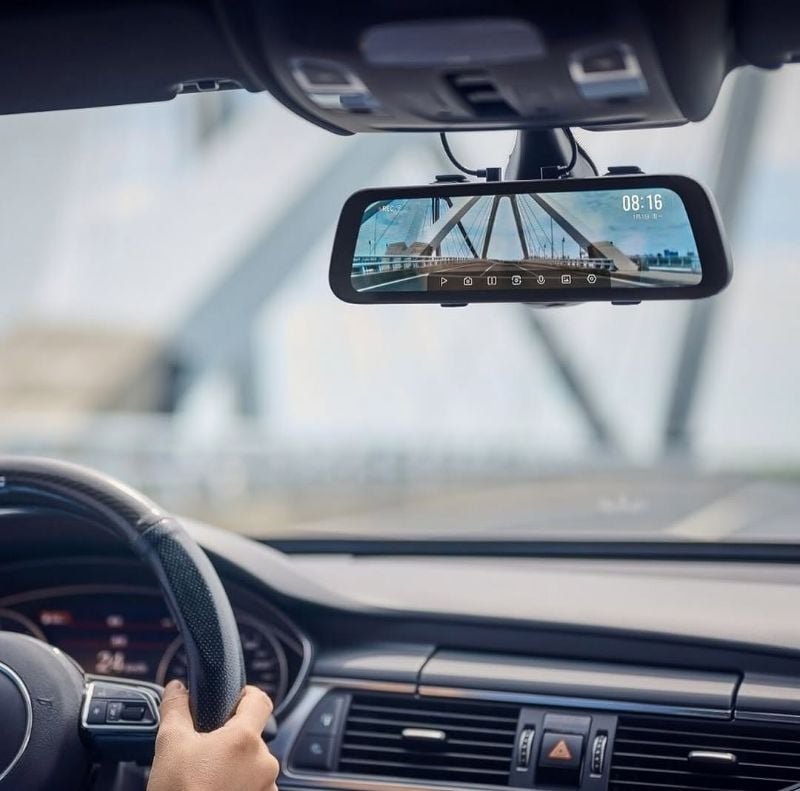 10" touch screen starlight night vision dash cam