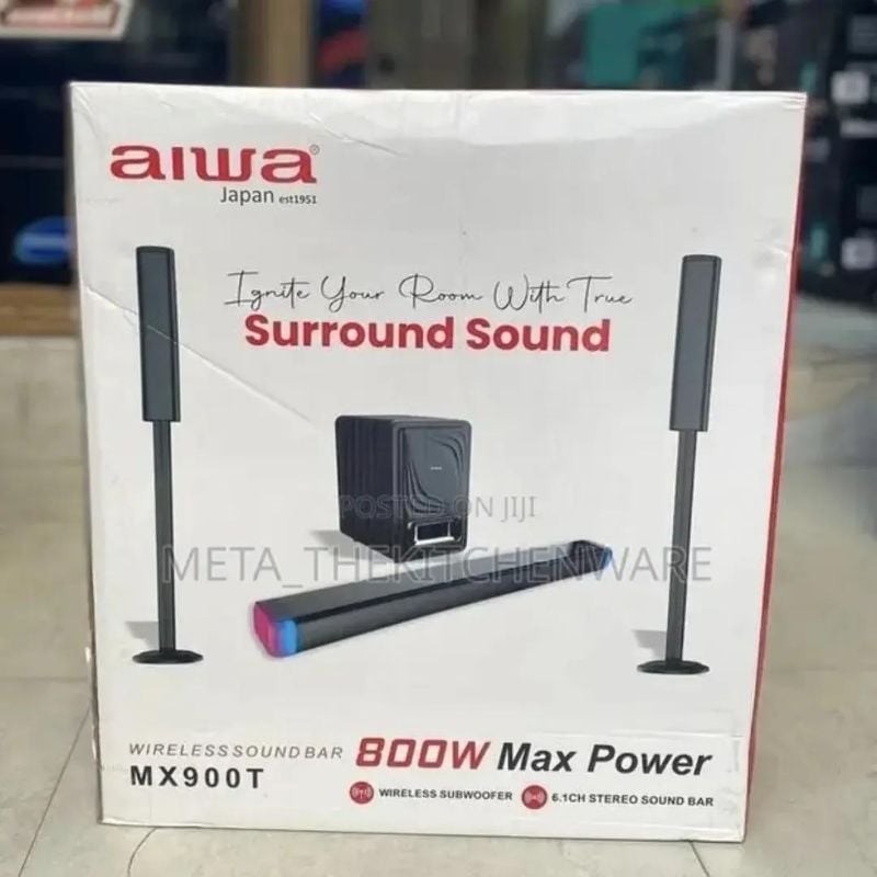 Aiwa MX900T Wireless Soundbar and Home Theater System.
