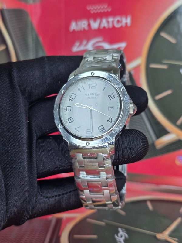 Hermes Clipper - Wristlet Watch en acier Ref Collector Square : 29 12 83