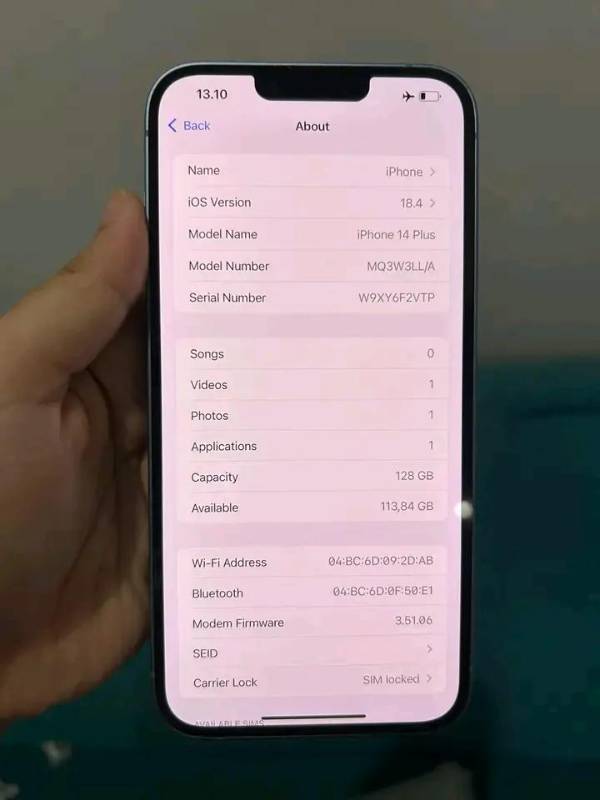 IPHONE 14 PLUS