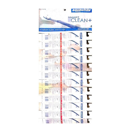 Aquawhite – Smart Clean + Toothbrushes (Pack Of 12)
