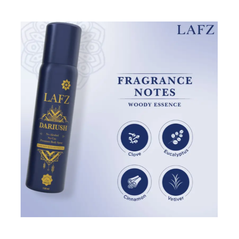 LAFZ – DARIUSH PREMIUM BODY SPRAY (120 ML)