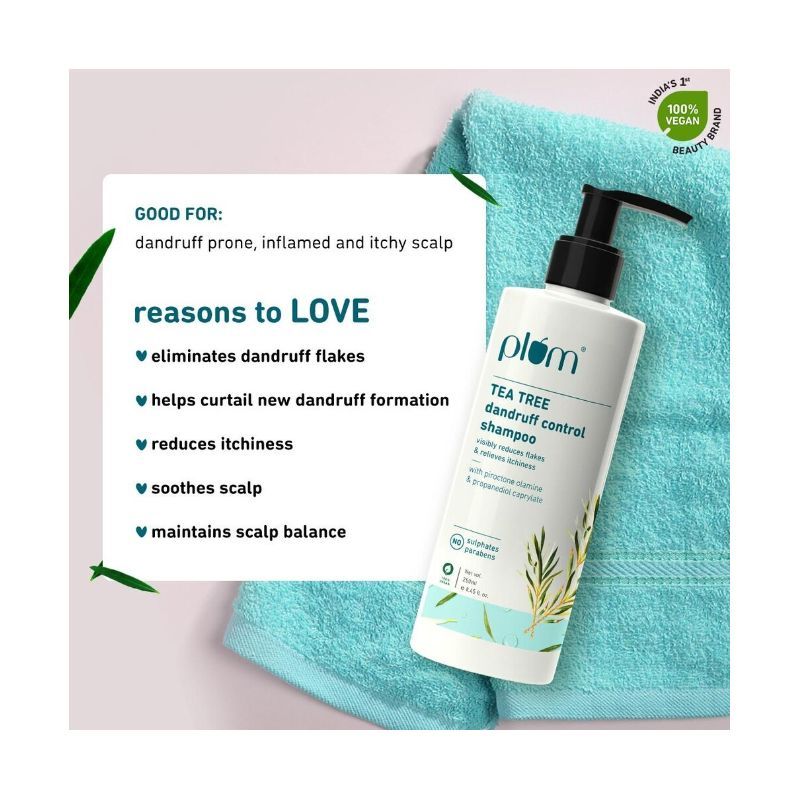 Plum - Tea Tree Dandruff Control Shampoo (250 Ml)