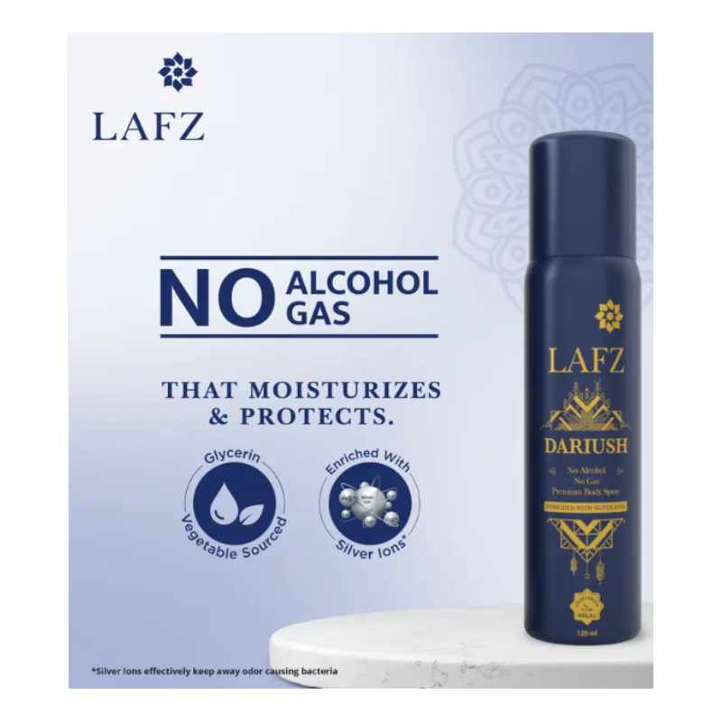 LAFZ – DARIUSH PREMIUM BODY SPRAY (120 ML)