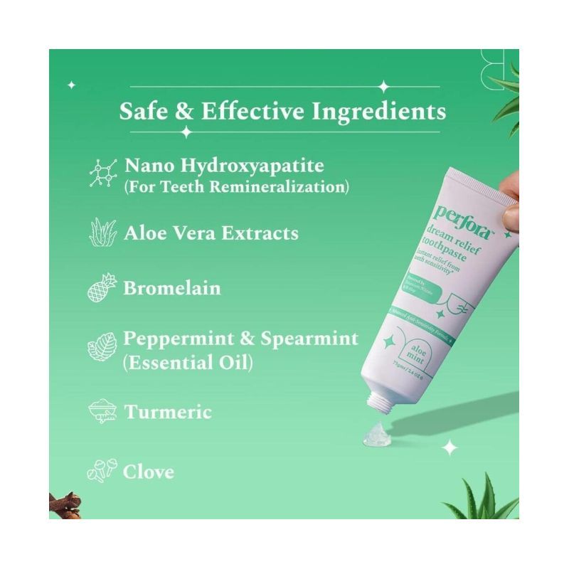 PERFORA – DREAM RELIEF TOOTHPASTE “ALOE MINT” (150 GMS)