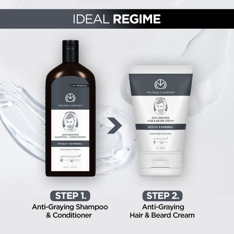 The Man Company - Anti-Graying Shampoo + Conditioner (200 Ml)