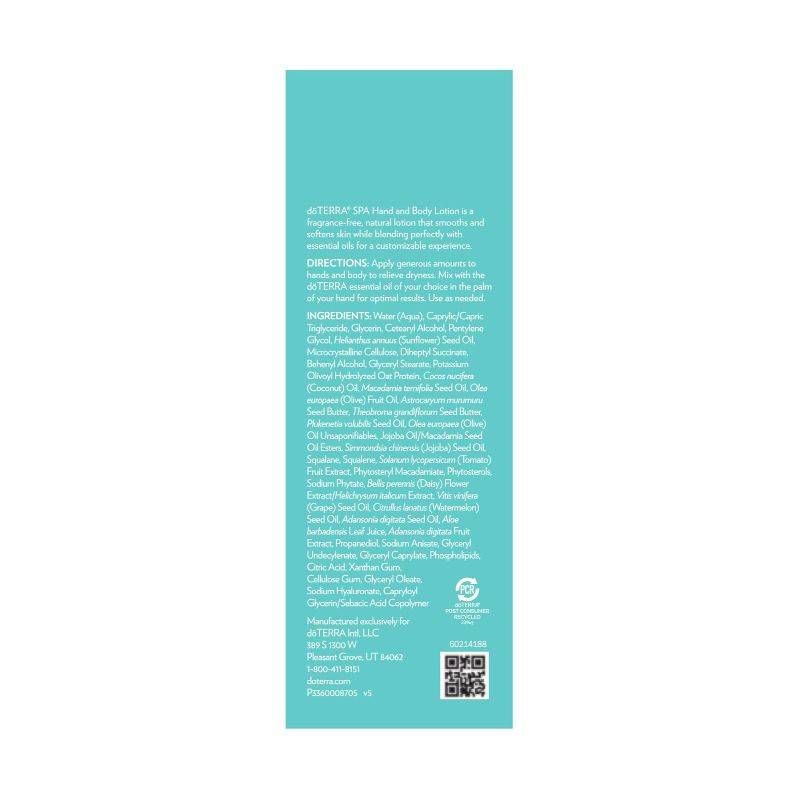 DOTERRA – SPA HAND & BODY LOTION (200 ML)