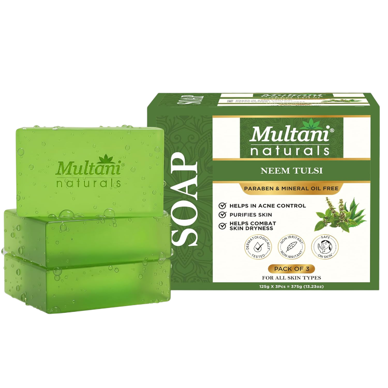 Multani Naturals – Neem Tulsi Soap (3U X 125Gms)