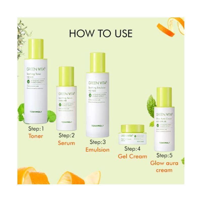 TONYMOLY – GREEN VITA SPARKLING SERUM (55 ML)