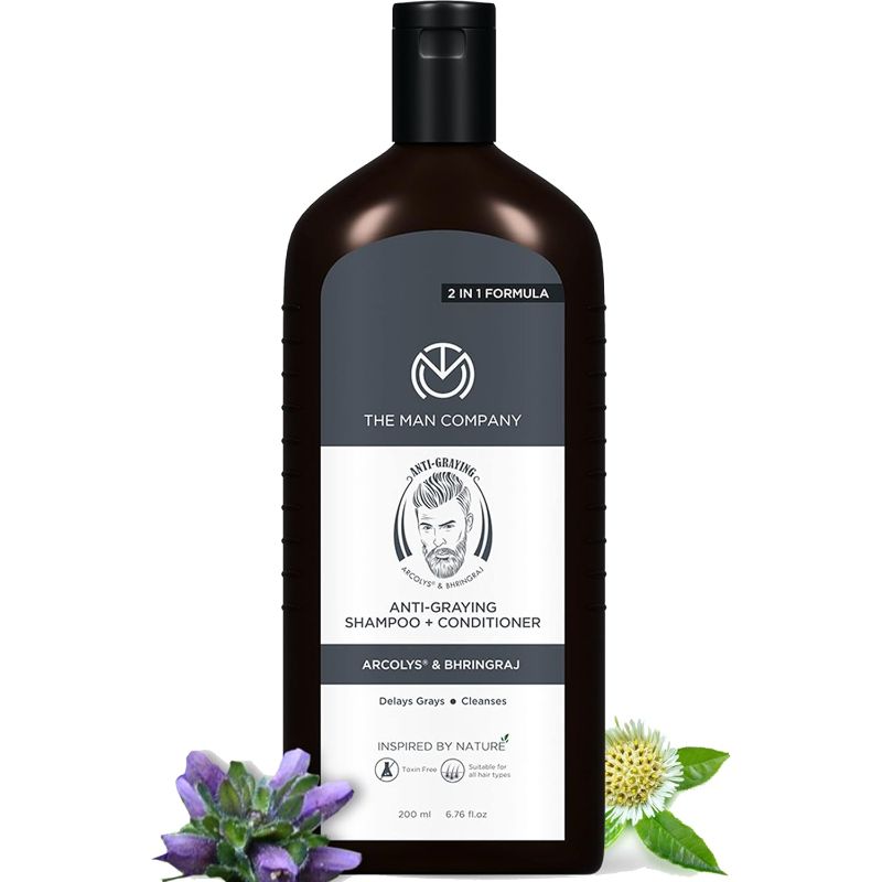 The Man Company - Anti-Graying Shampoo + Conditioner (200 Ml)