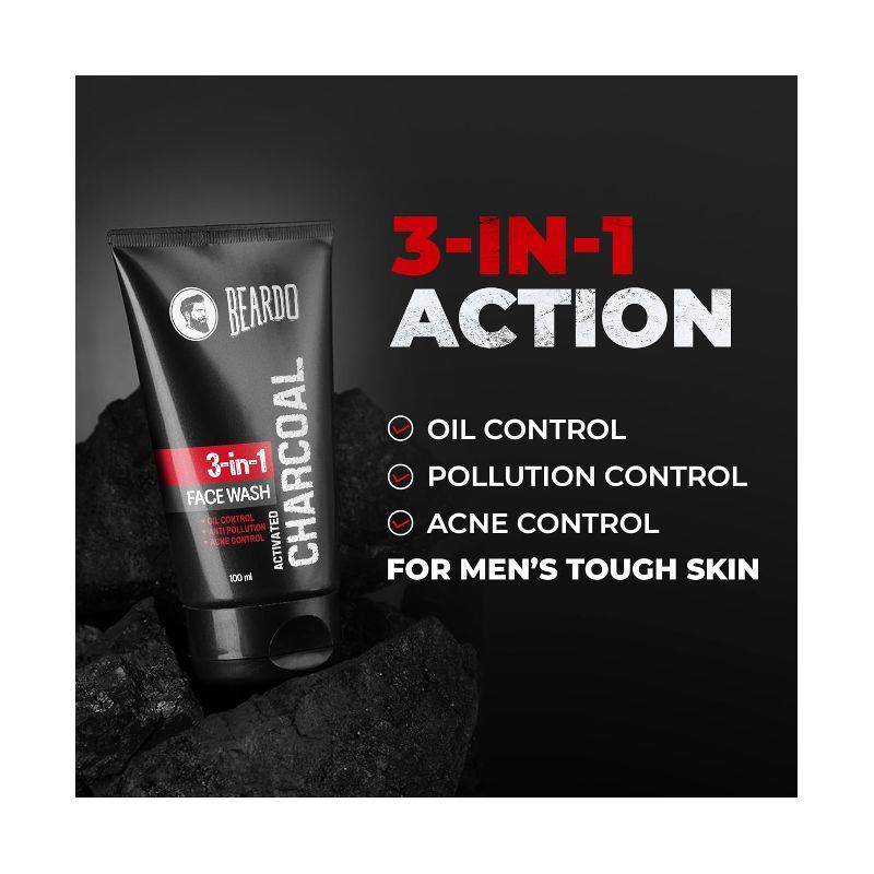BEARDO – 3-IN-1 FACE WASH (100 ML)
