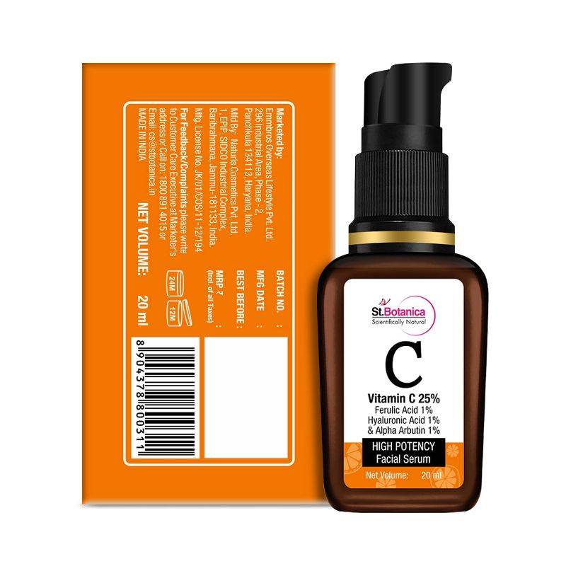 ST. BOTANICA – VITAMIN C 25% FACIAL SERUM (20 ML)
