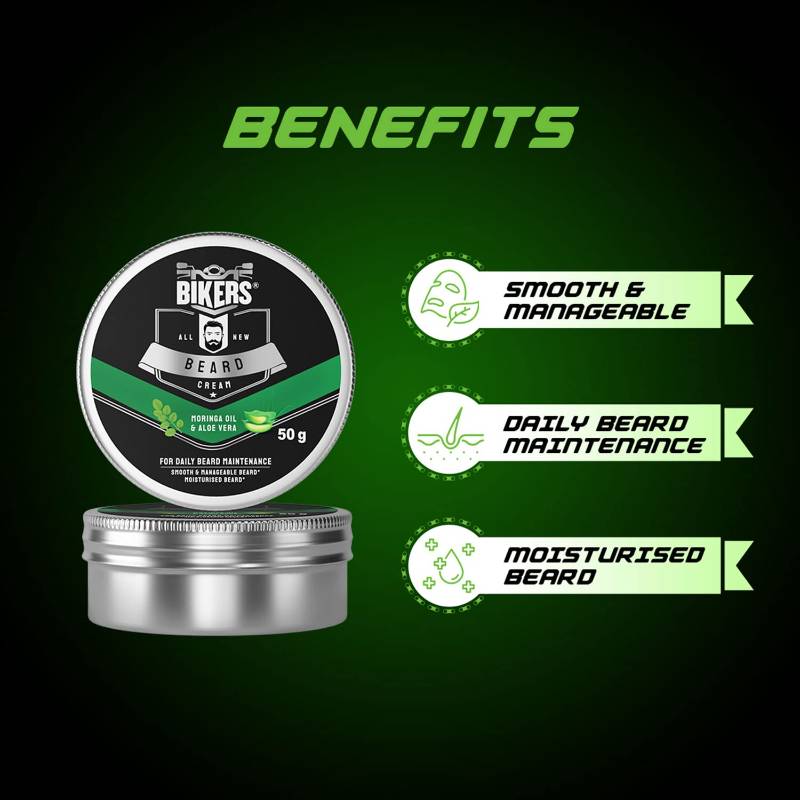 BIKERS – BEARD AND MOUSTACHE CARE CREAM (50 GMS)