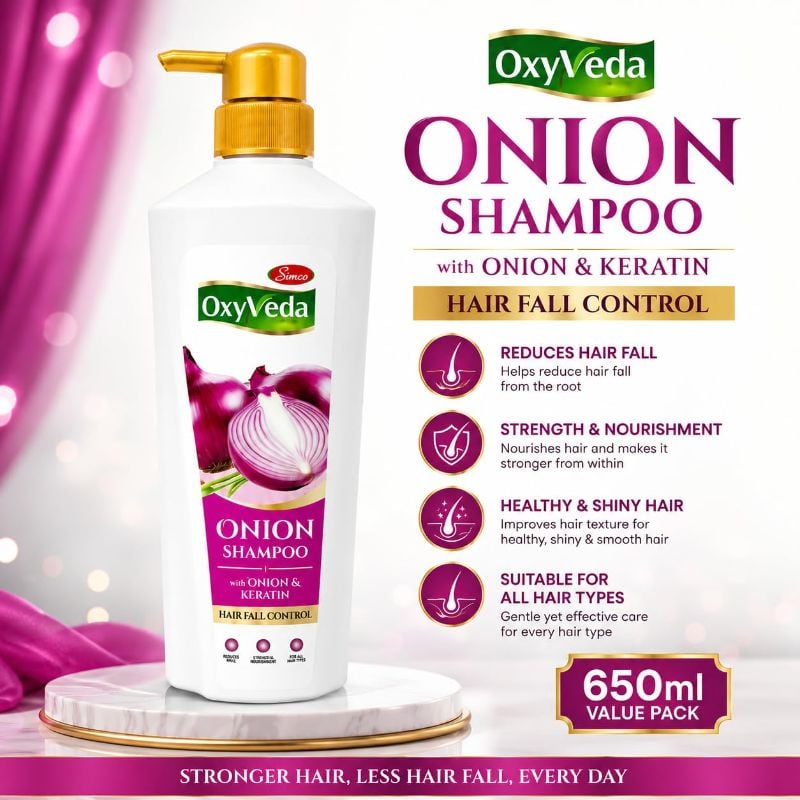 Oxyveda – Onion Shampoo (650 Ml)