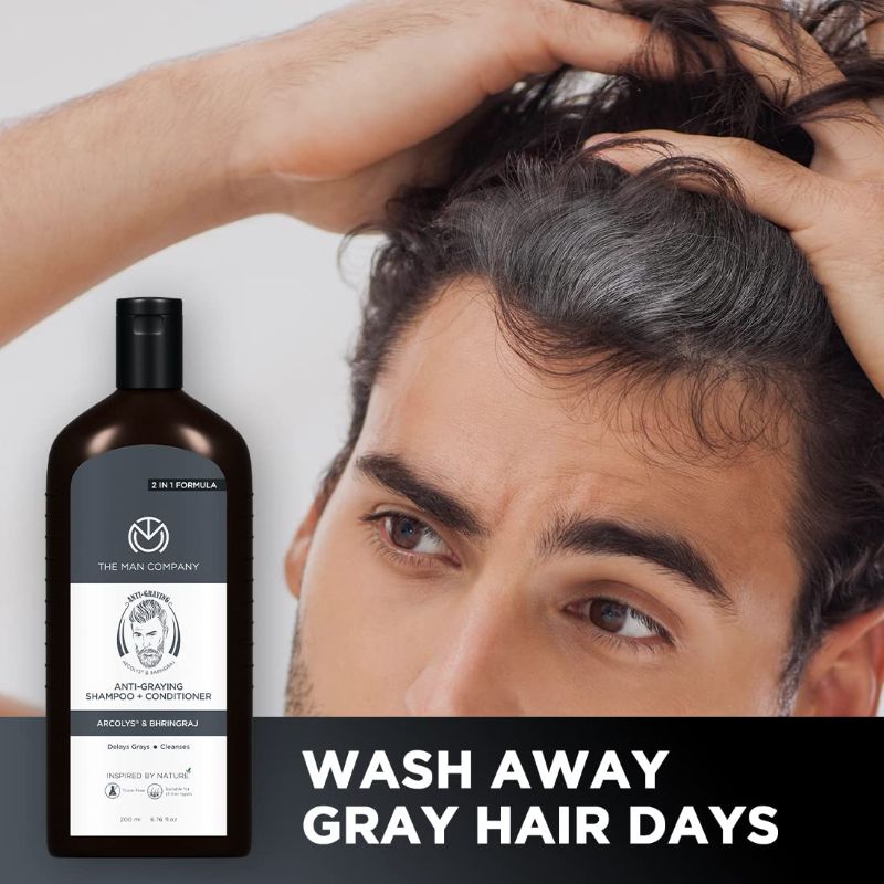 The Man Company - Anti-Graying Shampoo + Conditioner (200 Ml)